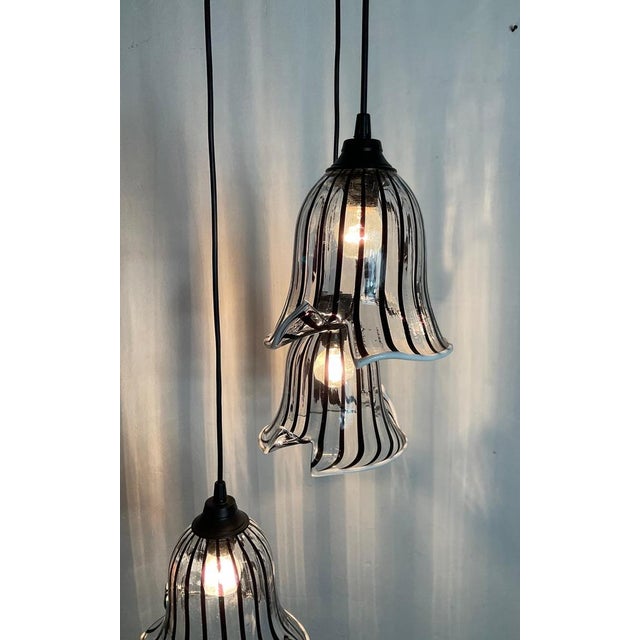 Hanging Lights with Murano Glass Bowls by Gio Ponti, 1980 For Sale - Image 15 of 18