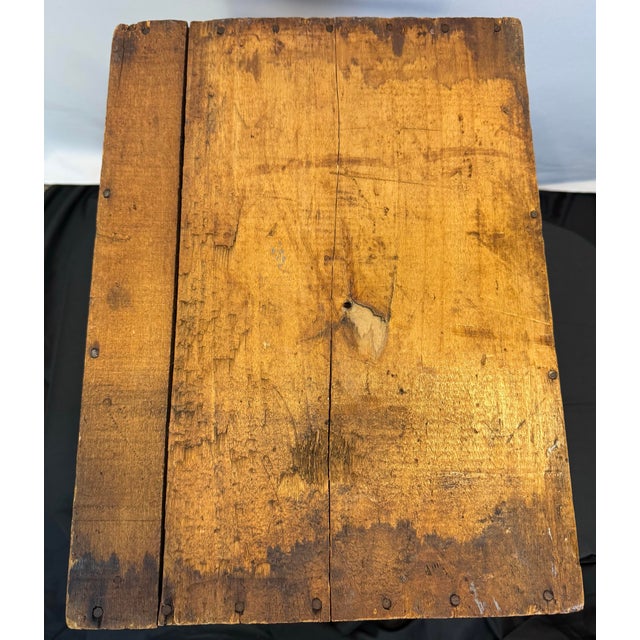 American Antique 1916 Golden Wedding Whiskey Crate Jos S Finch Pittsburgh Bottled in Bond Pre-Prohibition For Sale - Image 3 of 12