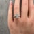 Early 21st Century 3.44ct Elongated Cushion Lab Grown Diamond Ring Igi G Vvs2 14k White Gold, Size 7 For Sale - Image 5 of 7