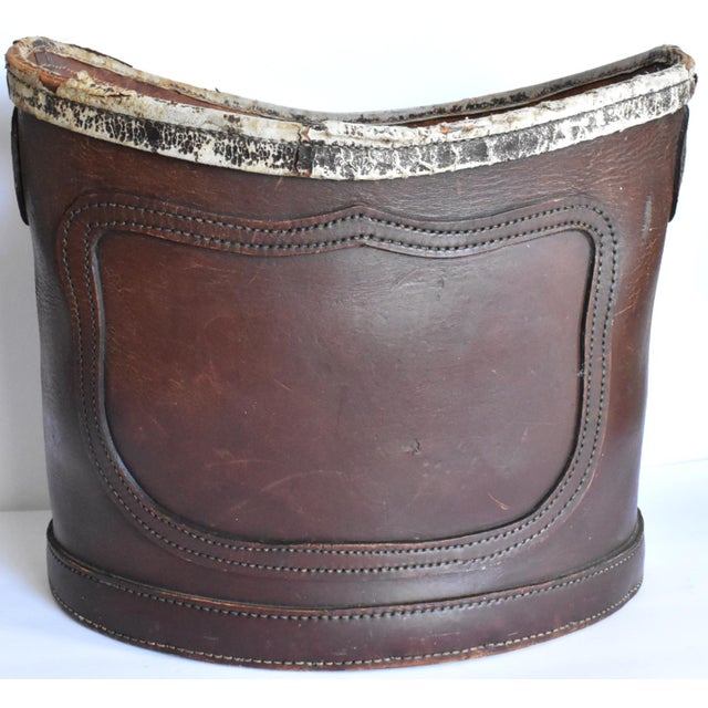 Antique Leather Grain Bucket Chairish