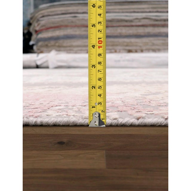 2020s Pasargad Home Modern Taupe Silk & Wool Area Rug- 9' 0'' X 12' 2'' For Sale - Image 5 of 6