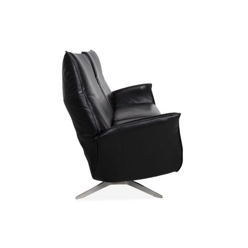 Black Leather Evita Two-Seater Sofa with Electric Function from Koinor For Sale - Image 12 of 15