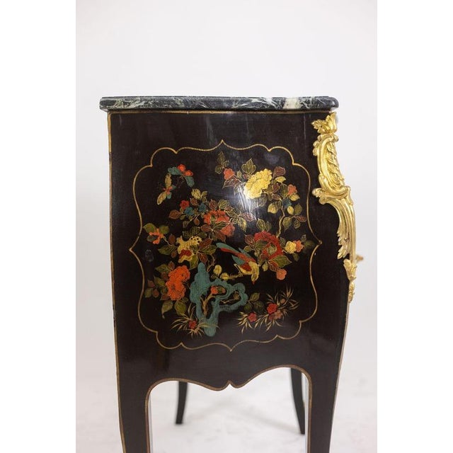 Louis XV-Style Lacquered Chest of Drawers, 1950s For Sale - Image 14 of 18