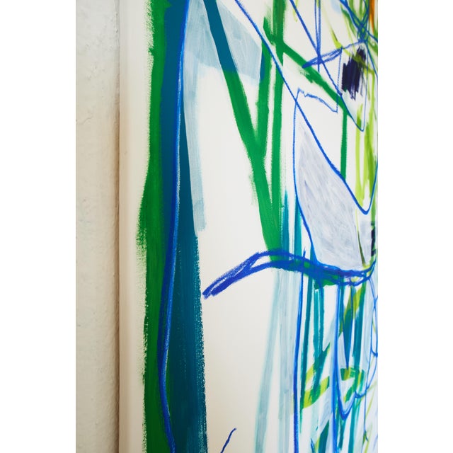 "Caro Putting on Jeans" Large Original Oil Painting by Simon Findlay For Sale - Image 4 of 18