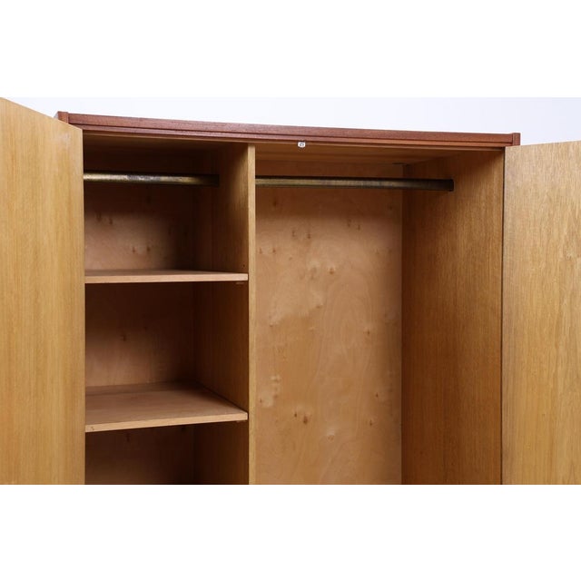 Brown Vintage Teak Wardrobe from Ohlendorfer Furniture, 1960s For Sale - Image 8 of 18