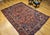 19th Century Vintage Persian Heriz Serapi Rug, Hand-Knotted Wool, Geometric Pattern, Rust-Red & Blue, 7x10 For Sale - Image 5 of 18