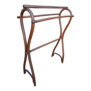 1900s Thonet Bentwood Round Top Valet/Towel Rail