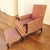 1920s Victorian Carved Walnut Armchair and Ottoman For Sale - Image 11 of 12