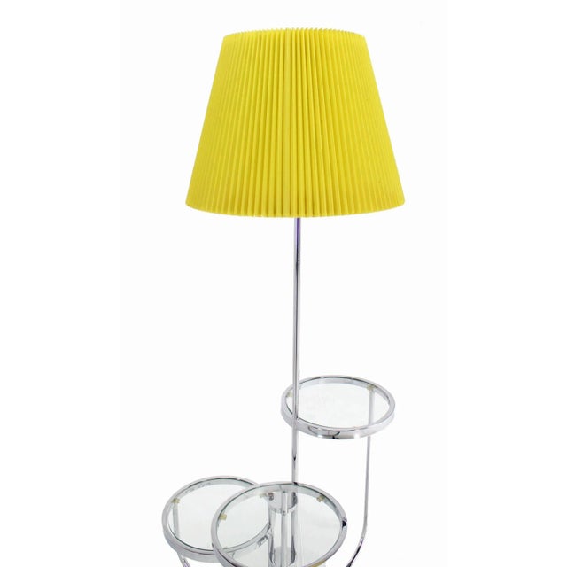 Vintage Mid Century Chrome Floor Lamp For Sale - Image 6 of 9