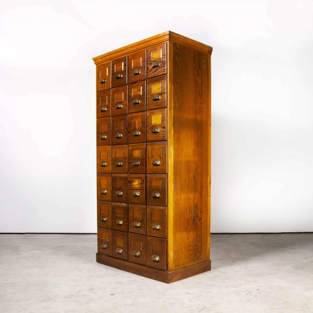 Tall Chest of 28 Drawers, 1940s For Sale - Image 17 of 17