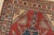 Kazak Rug 4’1” X 6’4” Red Wool Tribal Hand-Knotted Oriental Carpet For Sale In Philadelphia - Image 6 of 12