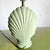 Ceramic Postmodern Mint Green Ceramic Clam Shell Table Lamp For Sale - Image 7 of 8