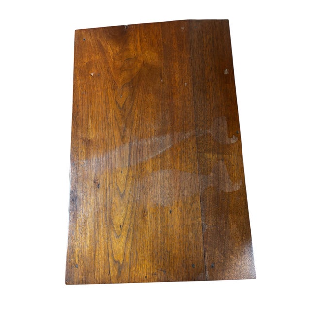 1900 - 1909 Early 20th Century Primitive Antique Wooden School Desk For Sale - Image 5 of 6