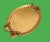 Vintage Italian Gold Leaf Wood Serving Tray For Sale In Miami - Image 6 of 10