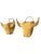 Rustic Pair Vintage Texas Folk Tramp Art Wicker Bull Head Planters For Sale - Image 3 of 14