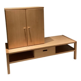 Cabinet in Beech Wood, 1980s For Sale