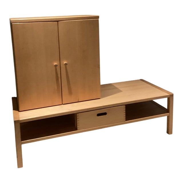 Cabinet in Beech Wood, 1980s For Sale