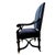 Italian Chair with Antique Indigo Cloth