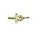 Late 20th Century 14 Karat Yellow Gold and Diamond Ankh Cross Pendant For Sale - Image 4 of 8
