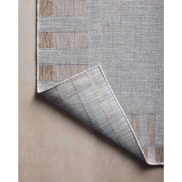 Amber Lewis x Loloi Topanga Silver / Natural 18" x 18" Sample Rug For Sale In Dallas - Image 6 of 6
