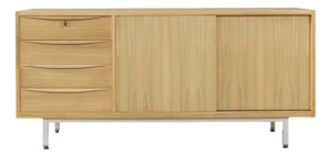 Vintage Walnut Sideboard, 1950s