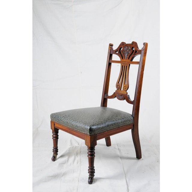Late 19th Century 19th Century Art Nouveau Slipper Chair, Accent Piece For Sale - Image 5 of 5