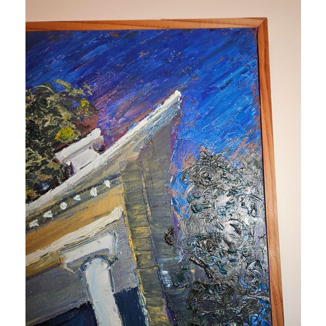 1990s "Blue Stretch House" by Michalopoulos For Sale In Charlotte - Image 6 of 13