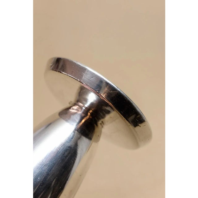 Metal Vintage Art Deco Silver-Plated Vase by Richard Riemerschmid for WMF For Sale - Image 7 of 9