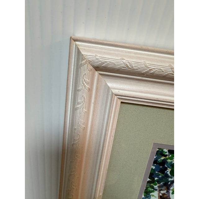 1990s Circa 1996 l.m. Steadman Two Cows Resting in Pasture Watercolor, Signed For Sale - Image 5 of 12