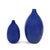 Contemporary Cobalt Blue Glaze Ceramic Vases - Set of 2 For Sale - Image 3 of 9