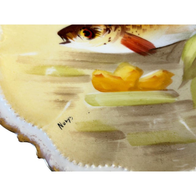 19th Century Antique French Limoges Porcelain Cabinet Plate 9.5" Diameter For Sale - Image 5 of 7