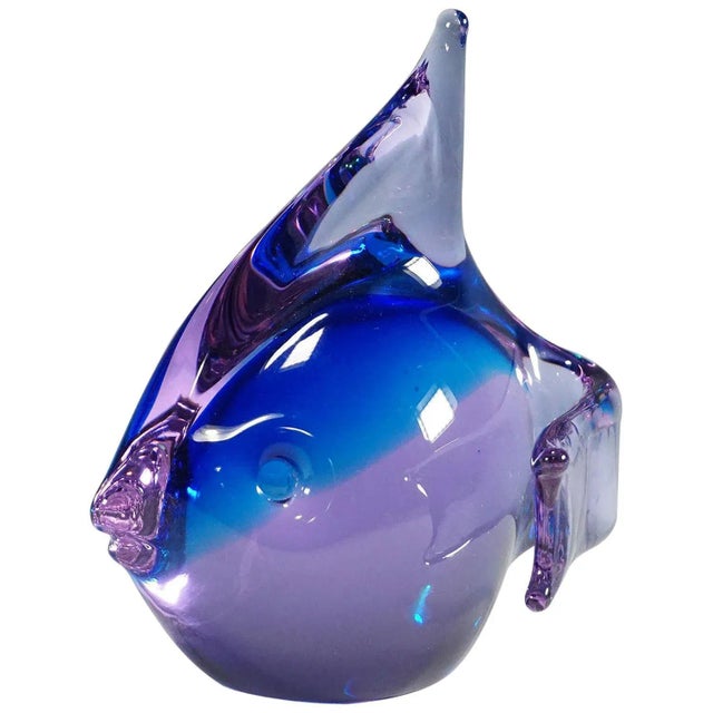 Glass German Murano Fish Sculpture by Livio Seguso for Gral, 1970s For Sale - Image 7 of 7