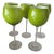 Late 20th Century Green Wine Glasses - Set of 5 For Sale
