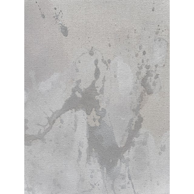 Taupe Original Contemporary Abstract Painting in Muted Taupe, Chalky White, and Soft Lilac by American Lyrical Abstractionist Stacey Warnix For Sale - Image 8 of 9