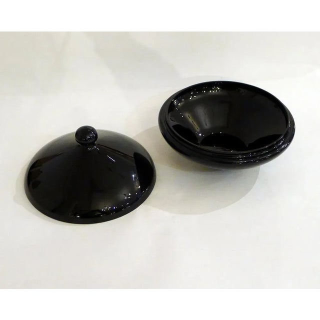 Great Boom Cup Box in Black Glass, Belgium For Sale - Image 6 of 10