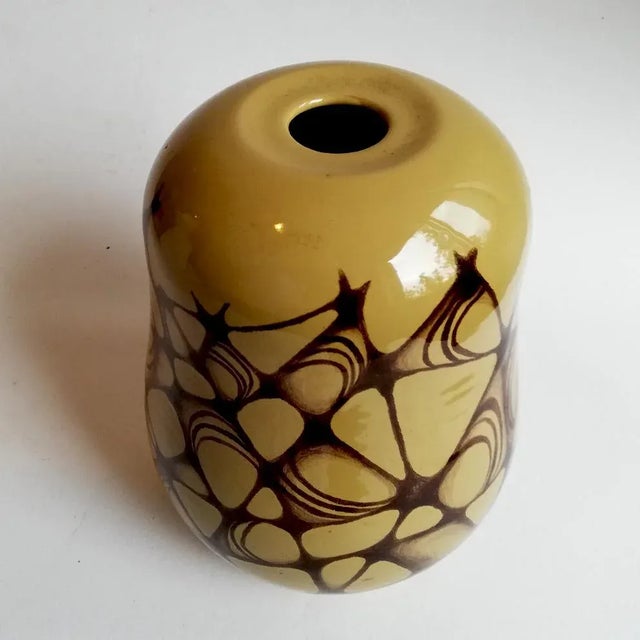 Mid-Century Italian Ceramic Vase from Istituto d'Arte Faenza For Sale - Image 3 of 8