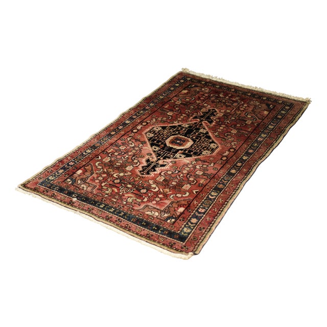 Zanjan Hamadan Rug, Middle Eastern, 1960s For Sale