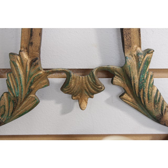 Pair of Vintage Italian Renaissance Electric Bronze Wall Sconces For Sale - Image 9 of 13