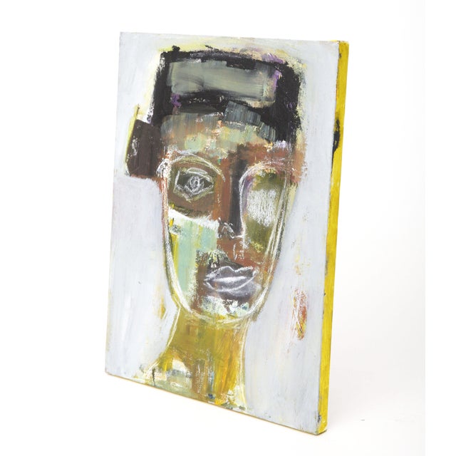 Original acrylic on canvas Picasso-esque painting. Excellent use of color. Purchased from an estate in Los Angeles.