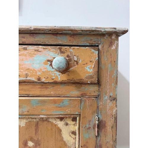 Long 19th Century Irish Dry Scraped Pine Sideboard For Sale - Image 8 of 10