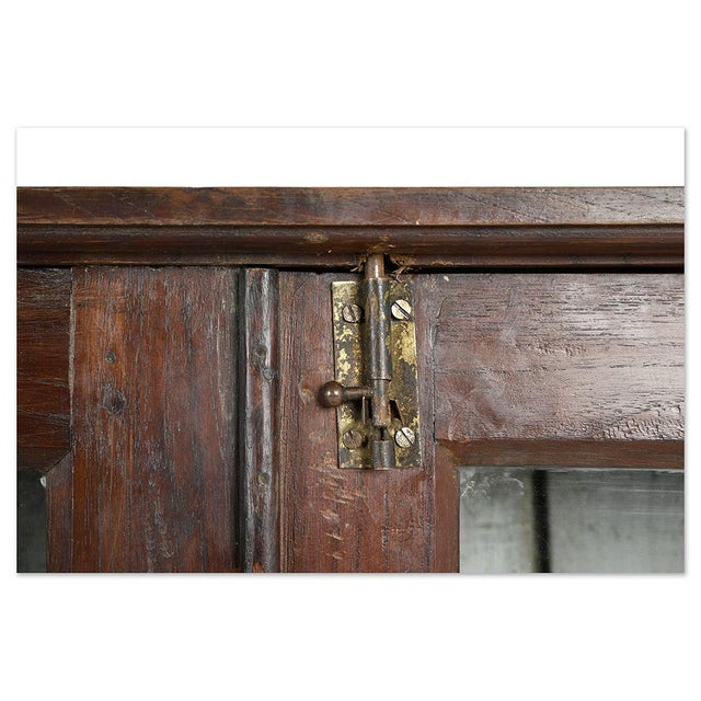 Large Showcase in Patinated Teak For Sale - Image 6 of 10