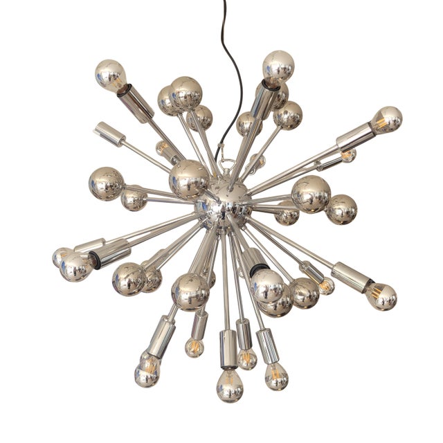 Space Age Sputnik Lamp in Chrome Metal, Germany, 1970s For Sale - Image 17 of 17