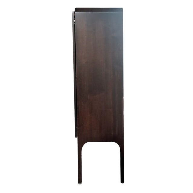 Mid-Century Modern Toure Cabinet – Antiqued Mirror Edition For Sale - Image 3 of 5