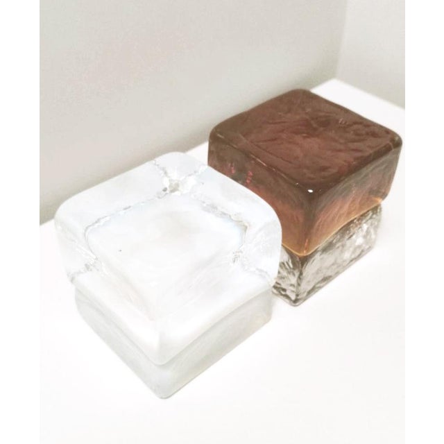 This set of 2 "Gogi Gogi" Glass Paperweights was designed by Giusto Toso and manufactured by Glassworks Fratelli Toso in...