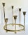 Vintage Oval Brass Descending Candelabra For Sale - Image 9 of 9
