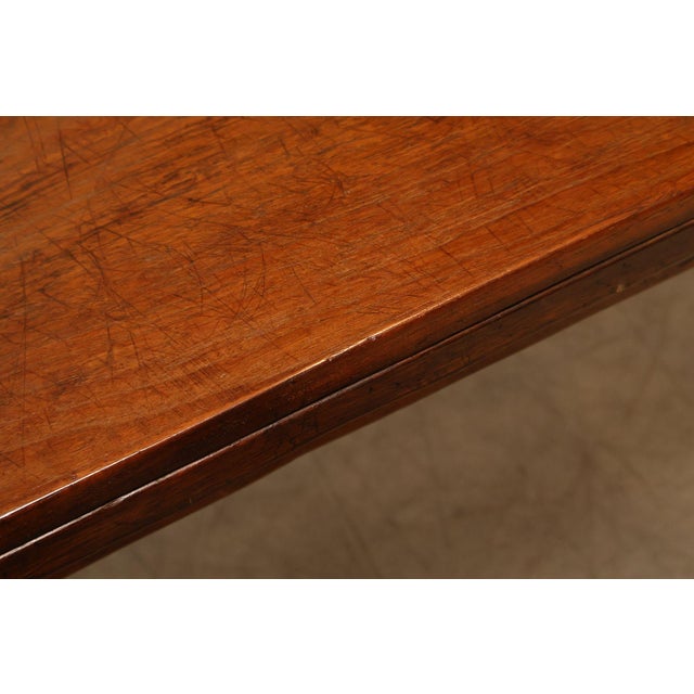 Antique Farmhouse Walnut Draw-Leaf Dining Table For Sale - Image 9 of 18