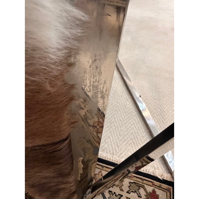 Animal Skin Original Cowhide Leather Ottoman or Coffee Table For Sale - Image 7 of 7