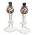 Venetian Style Hand-Blown Art Glass Salt & Pepper Shakers- a Pair For Sale