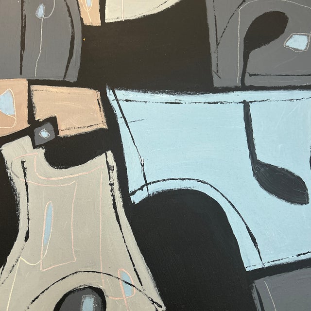 Contemporary original abstract painting by Stephen Heigh on canvas. Signed and framed. Measures 20x24 or 27.5x31.5 framed....