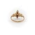 Late 19th Century Late 19th Century 14k Gold Victorian Three-Stone Old Mine Cut Diamond Ring, Size 5.25 For Sale - Image 5 of 9